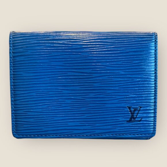 Louis Vuitton Accessories - Louis Vuitton Epi Blue Card Holder | Like New